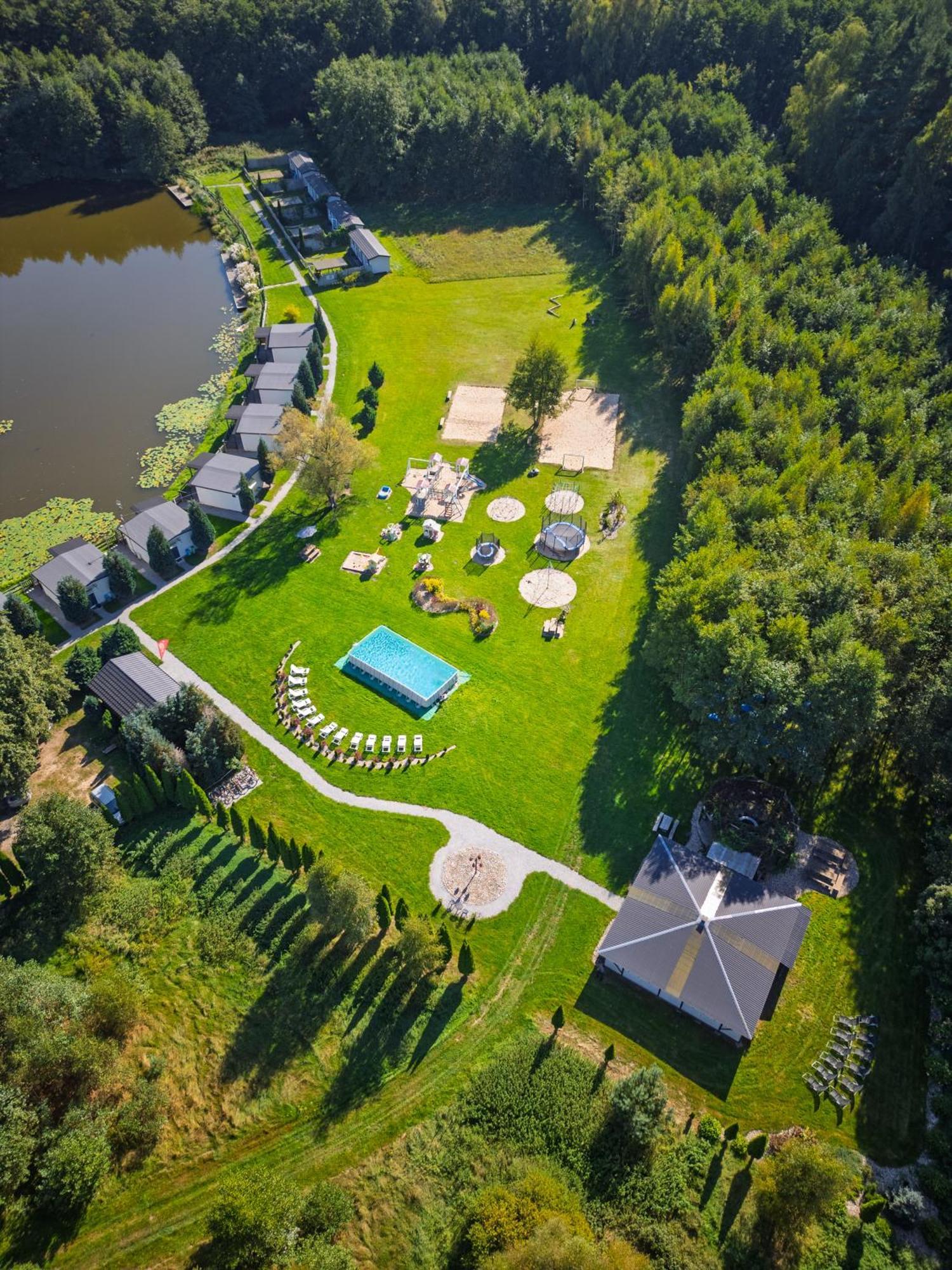 Domki Drewniane Na Splawiu Nad Morzem Ujście-Darłowskie Exteriér fotografie
