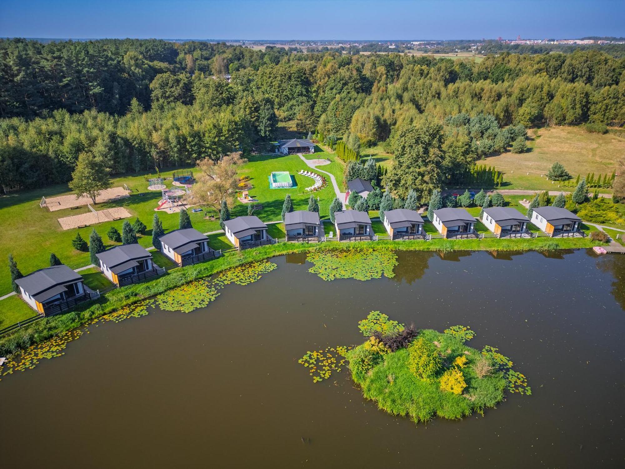 Domki Drewniane Na Splawiu Nad Morzem Ujście-Darłowskie Exteriér fotografie